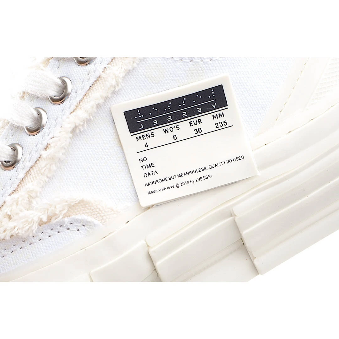 x VESSEL GOP Low canvas vulcanized sneakers