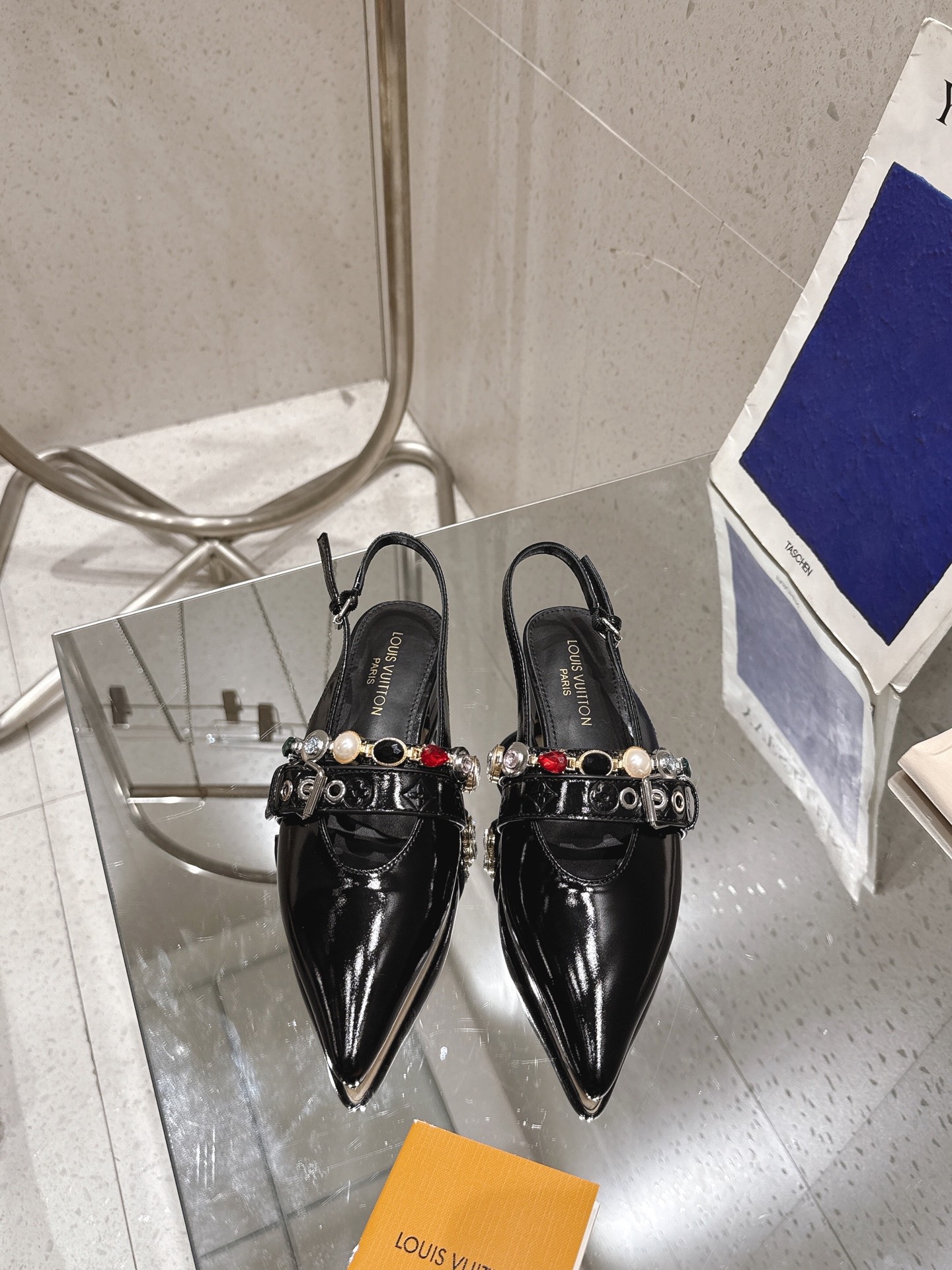 LV Vibe open-back Flat heels