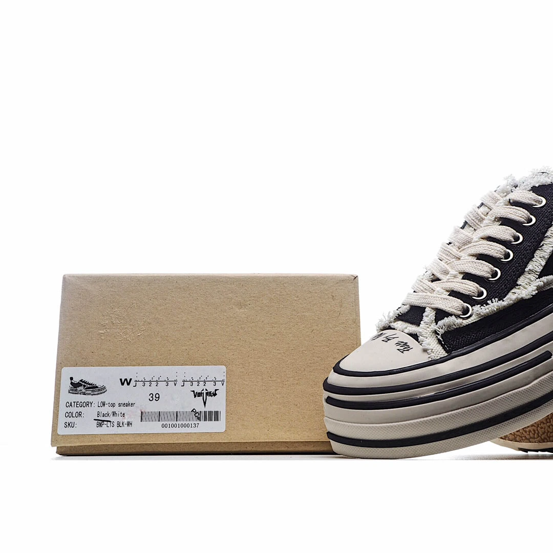 x VESSEL GOP Low canvas vulcanized sneakers