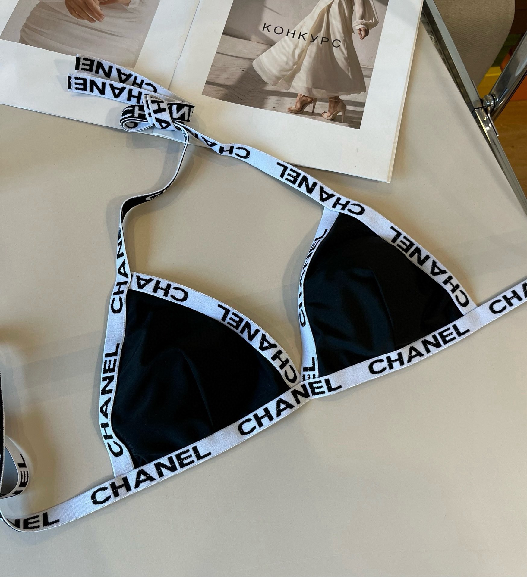 Chanel Halter 2 Piece Swimsuit
