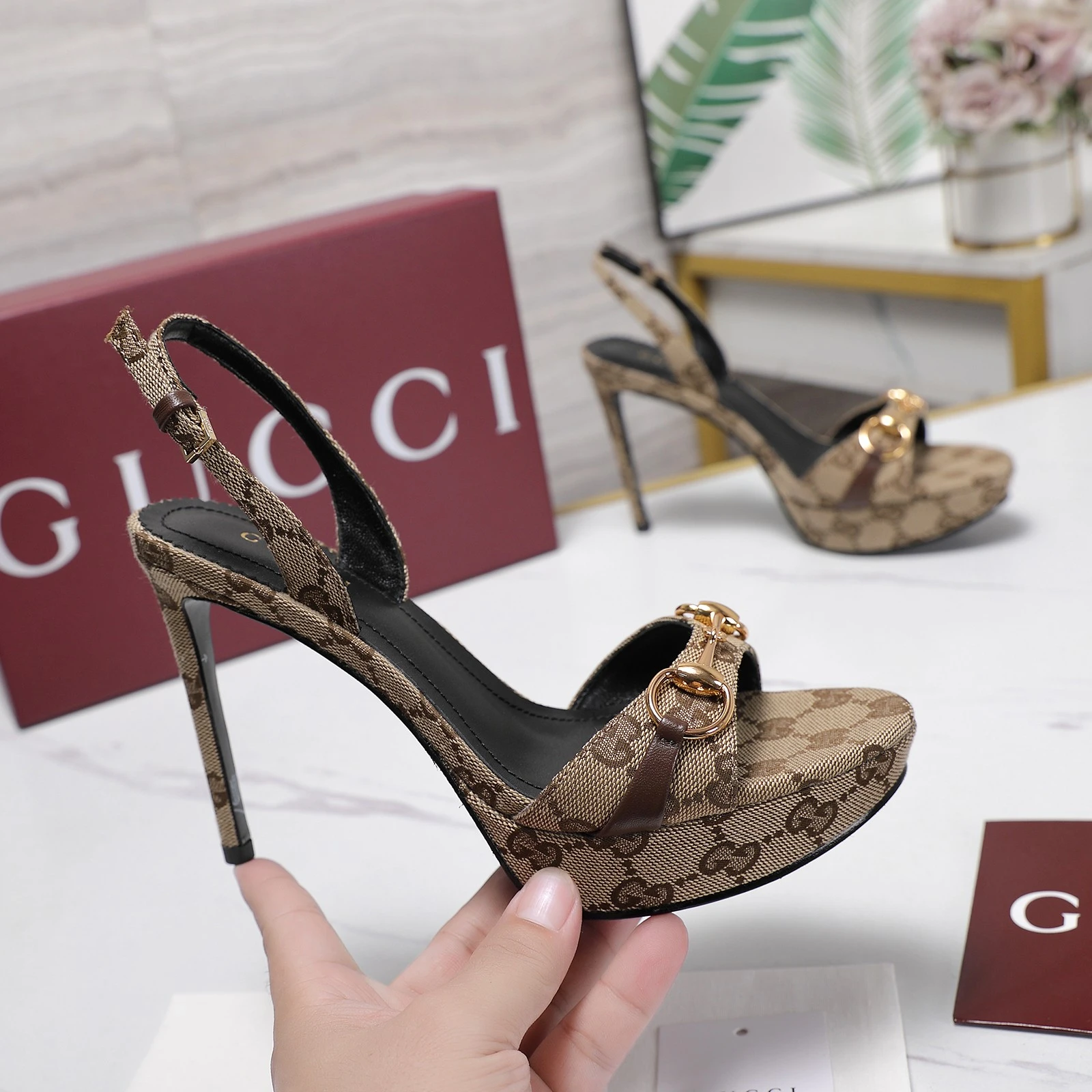 Gucci New High Heeled Sandal