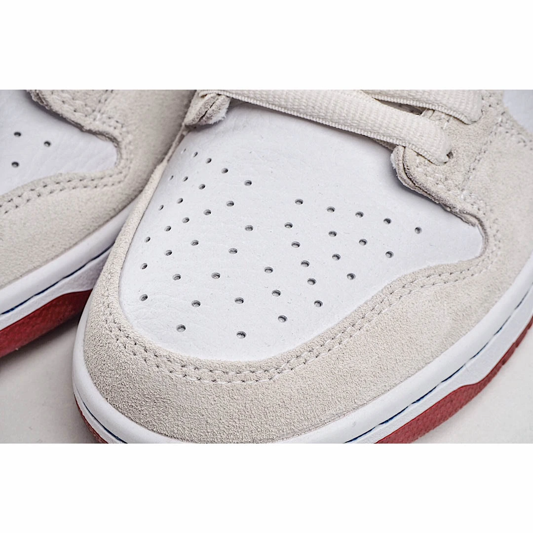Nike SB Dunk High "Team Crimson" Off-White Red Hook