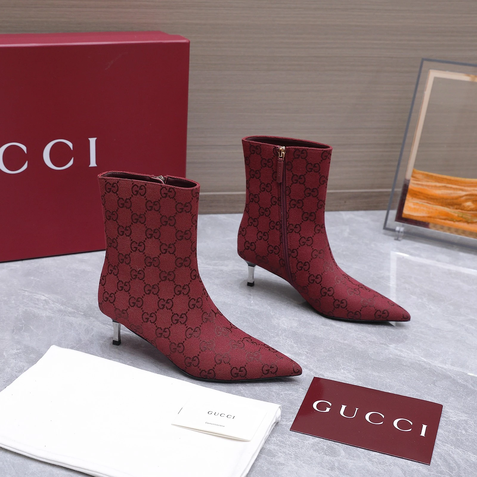 Gucci 2026 AW Horsebit Steel Plated Iron Heel Short Boots