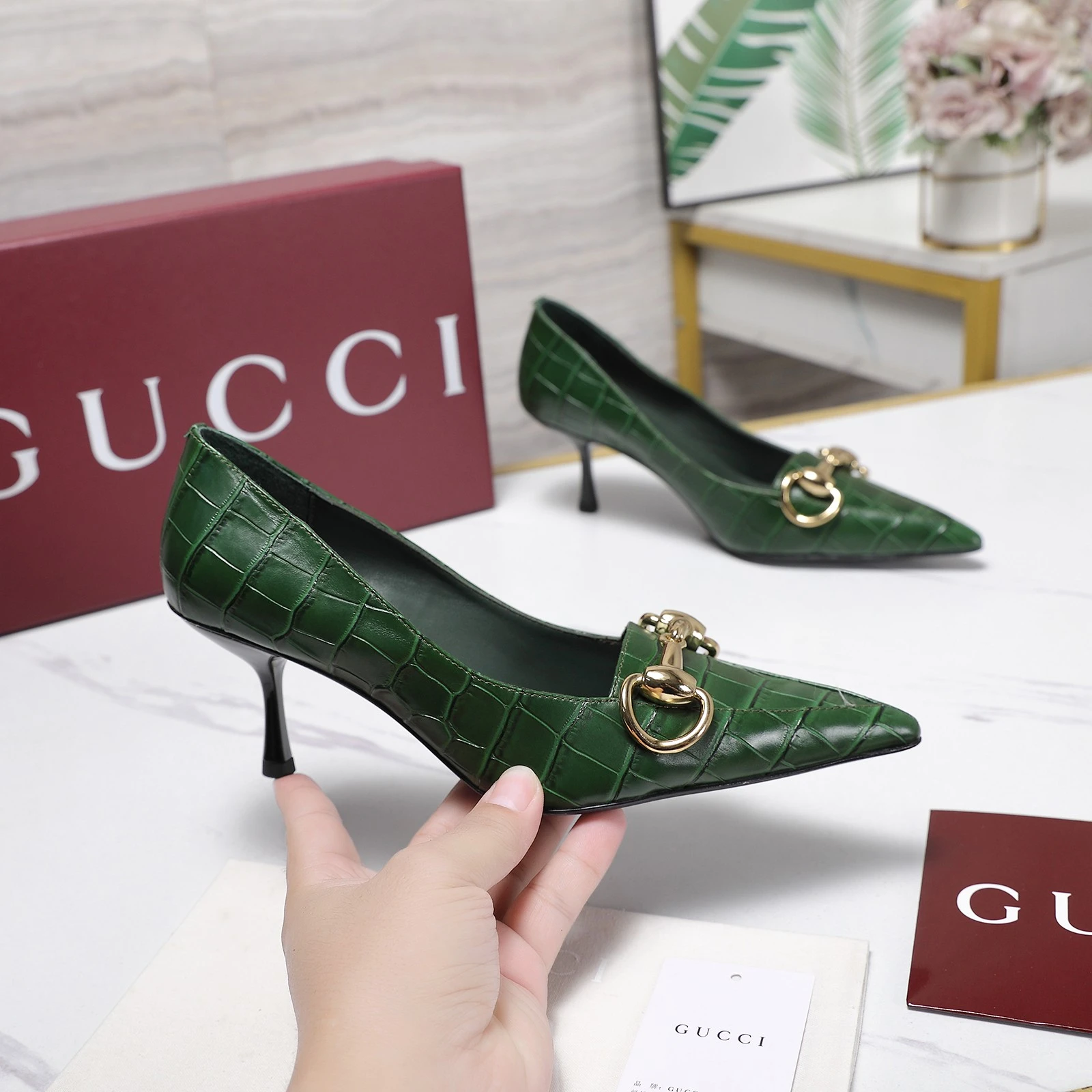 Gucci Bombshell Sharp pointed ultra-fine high heels