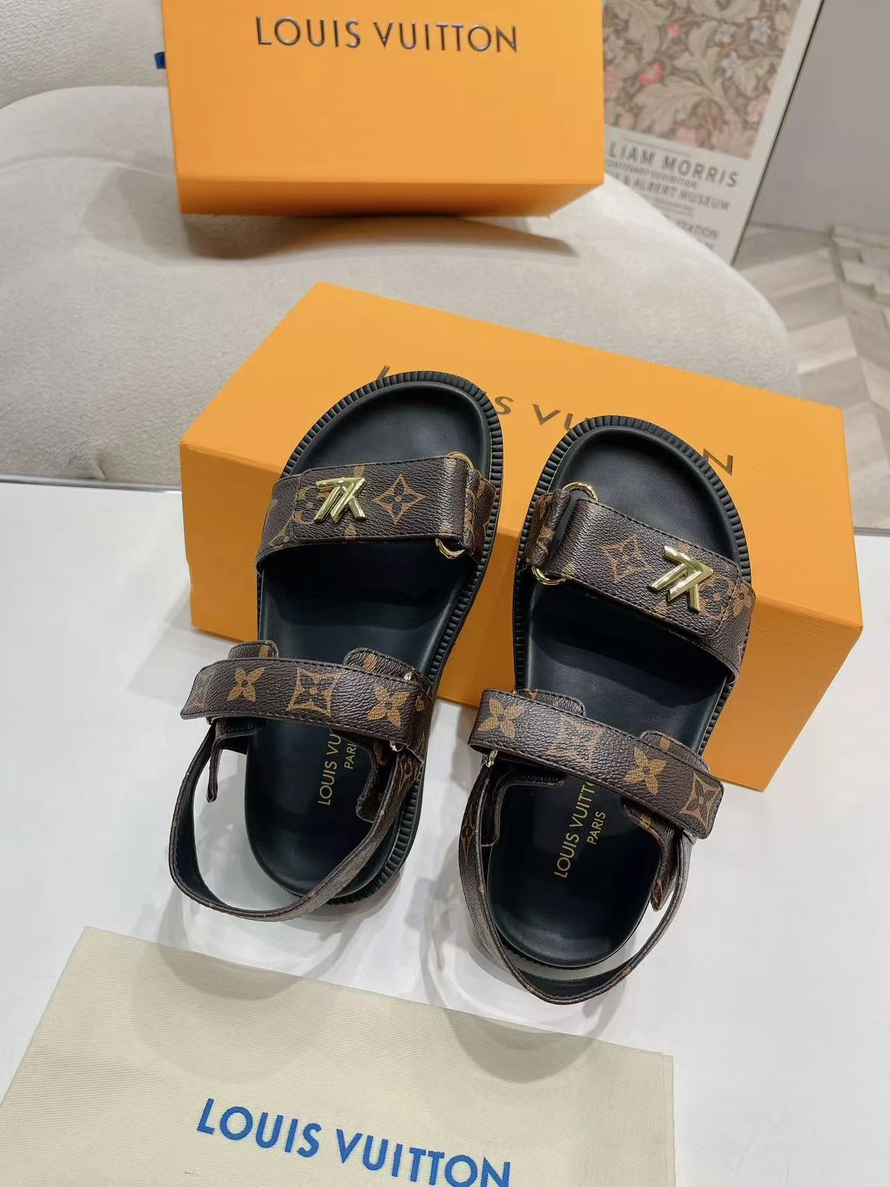 LV Flat Sandals