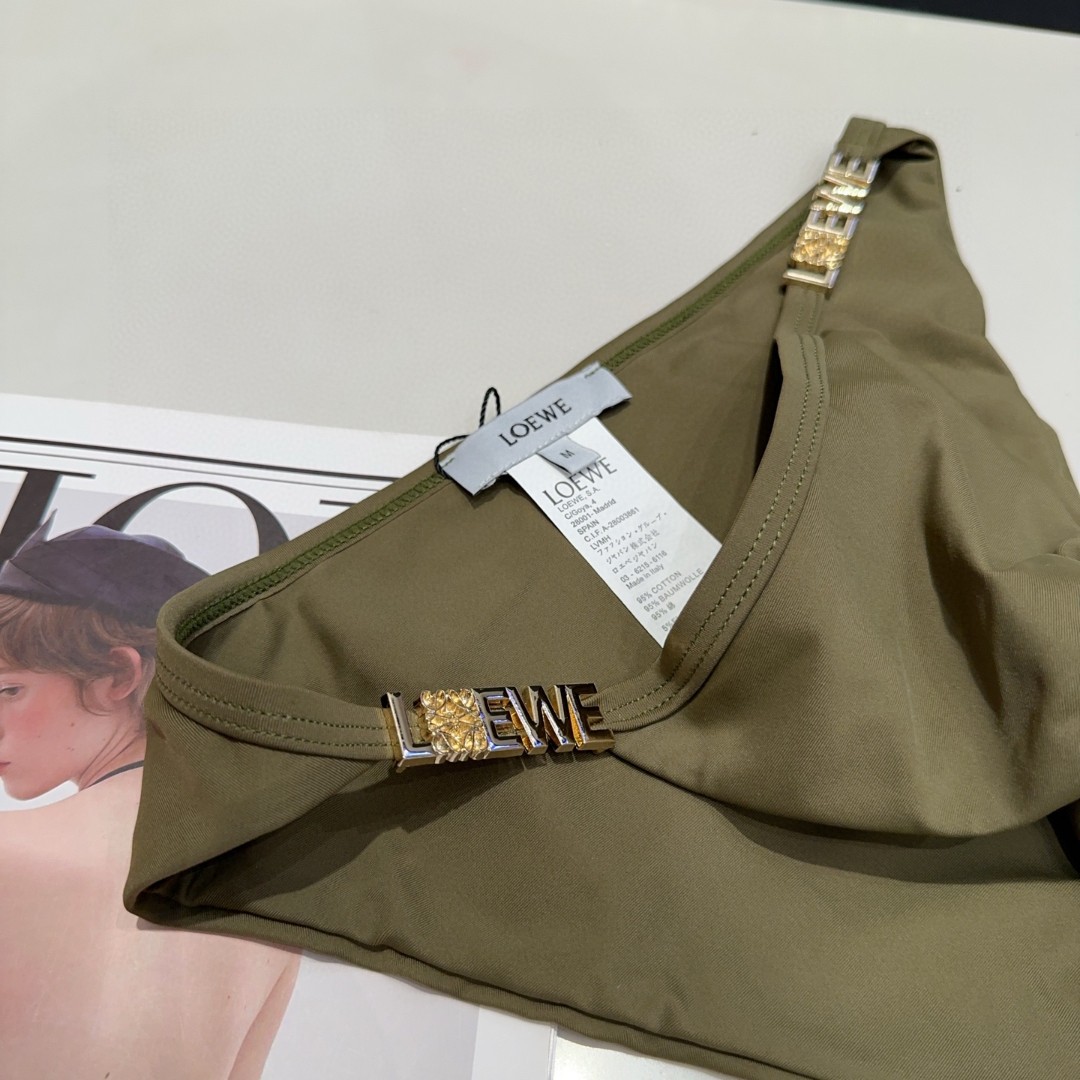 Loewe Halterneck Swimsuit Bikini Set