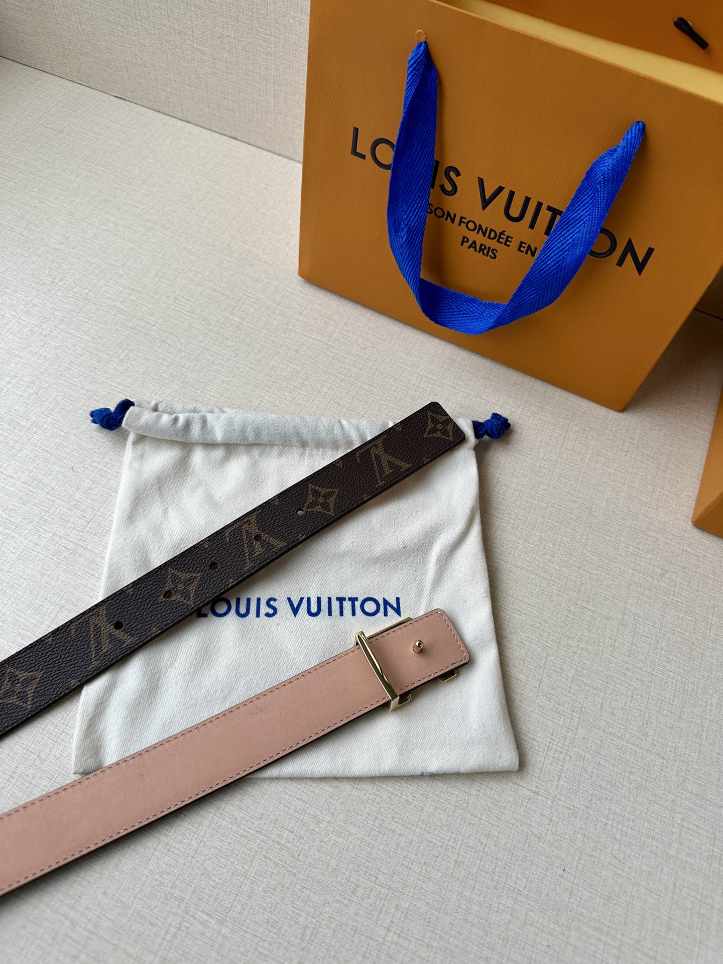 LV Initiales Leather Belts