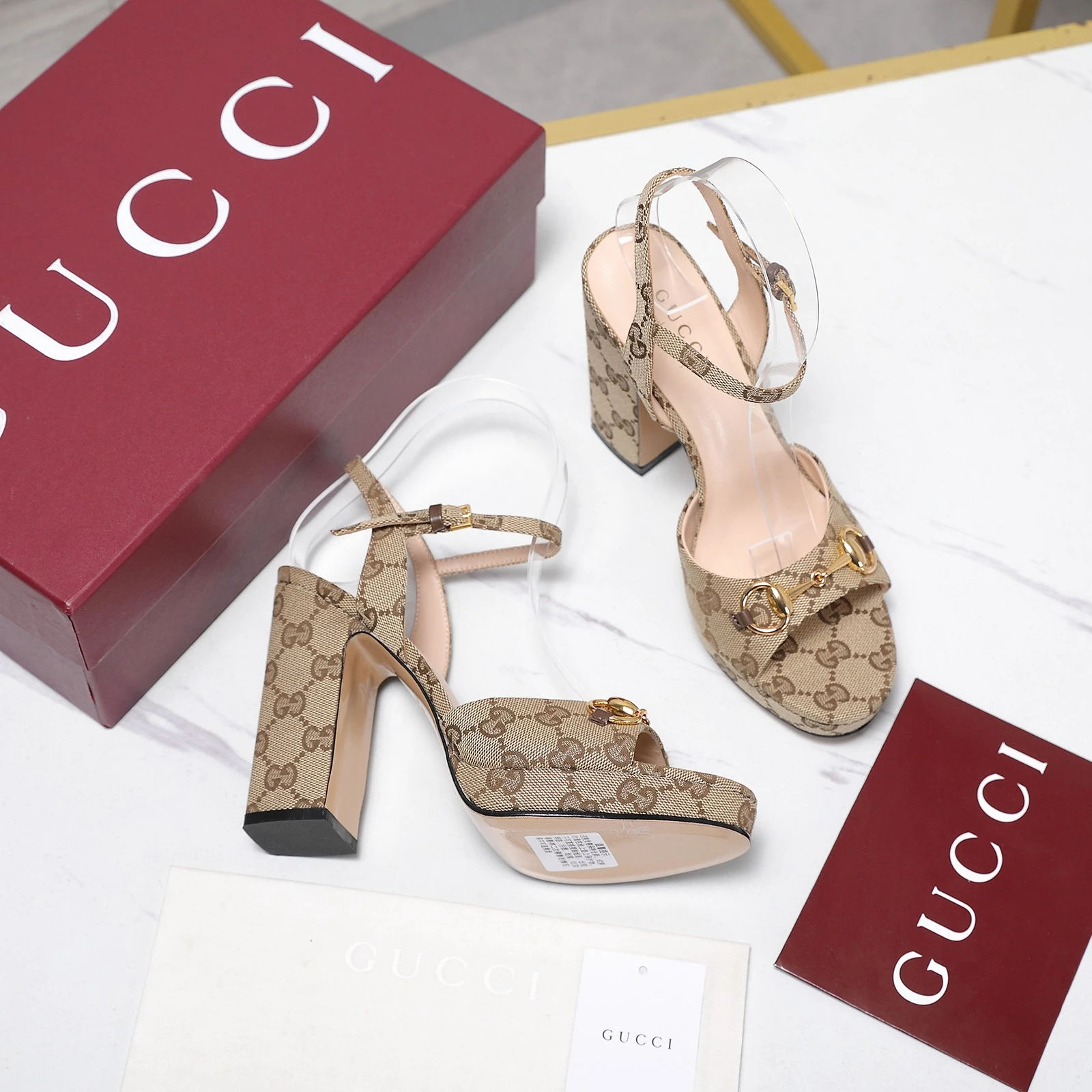 GUCCI Spring 2026 New Platform High-Heeled Gladiator Sandals
