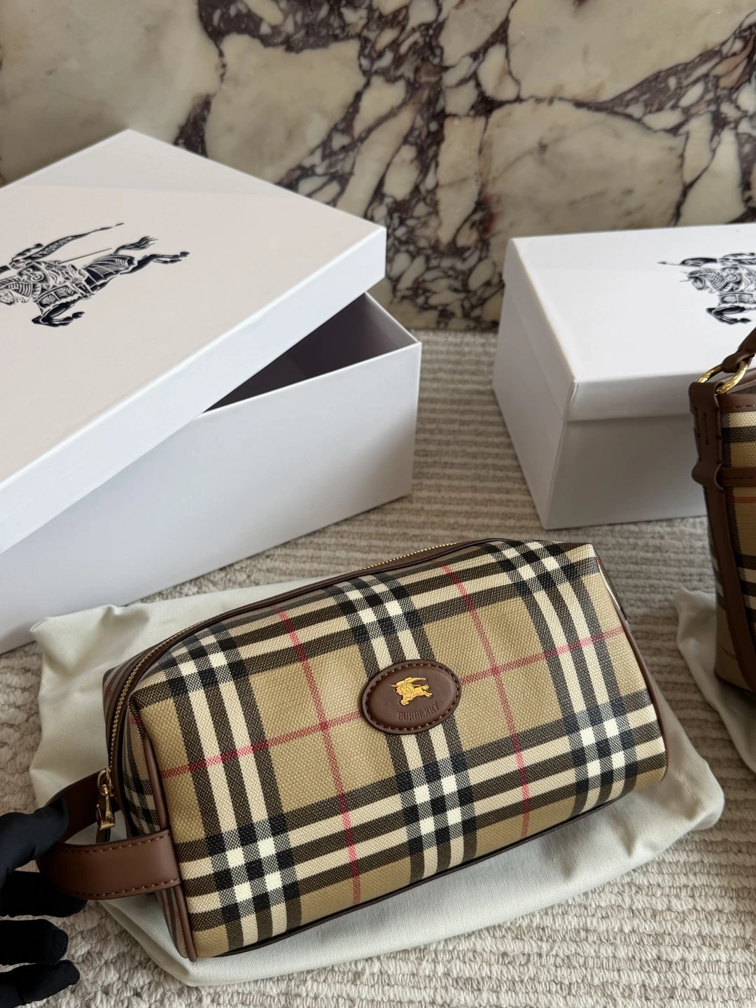 Burberry Check Makeup Bag