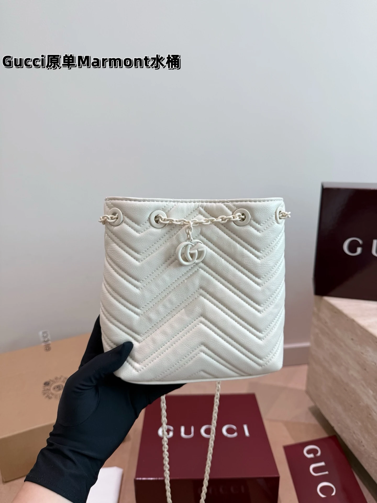 Gucci Soft Marmont Bucket Bag