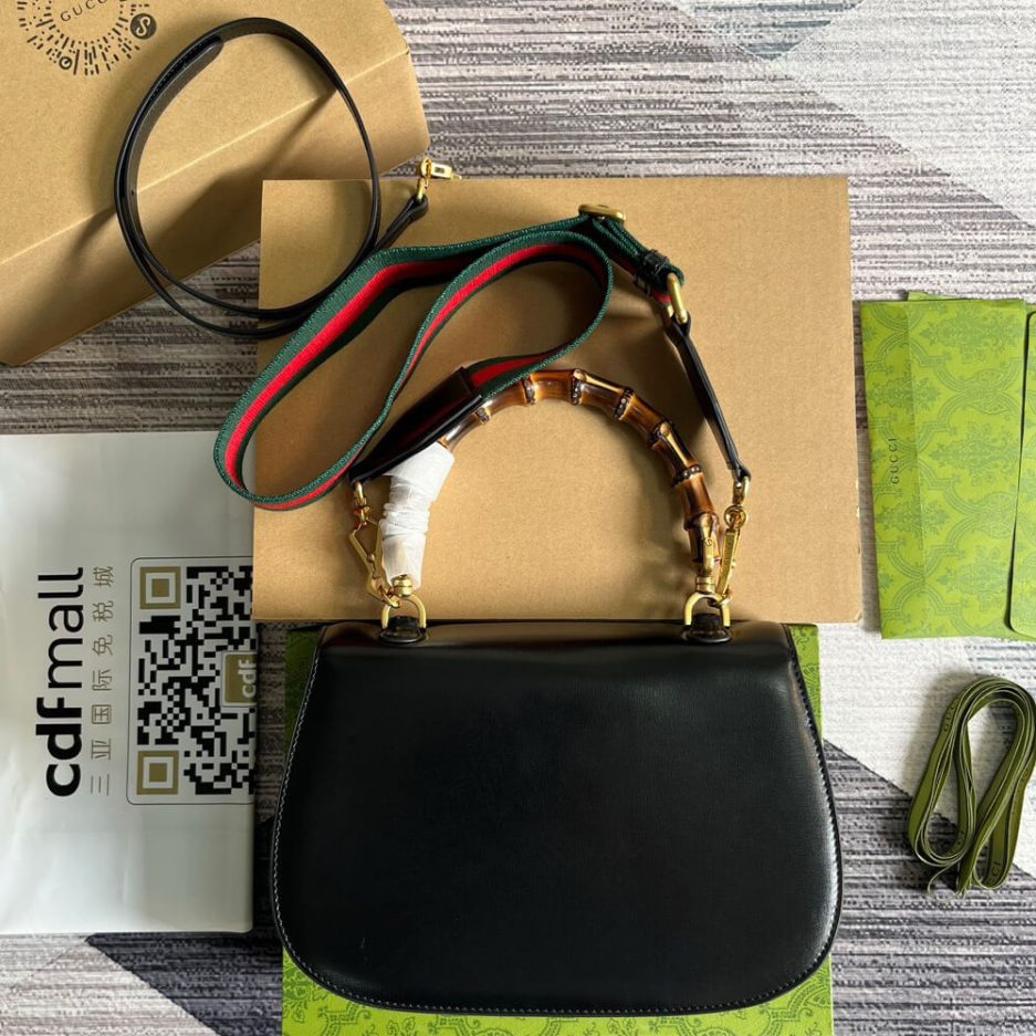 GUCCI BAMBOO 1947 MEDIUM TOP HANDLE BAG