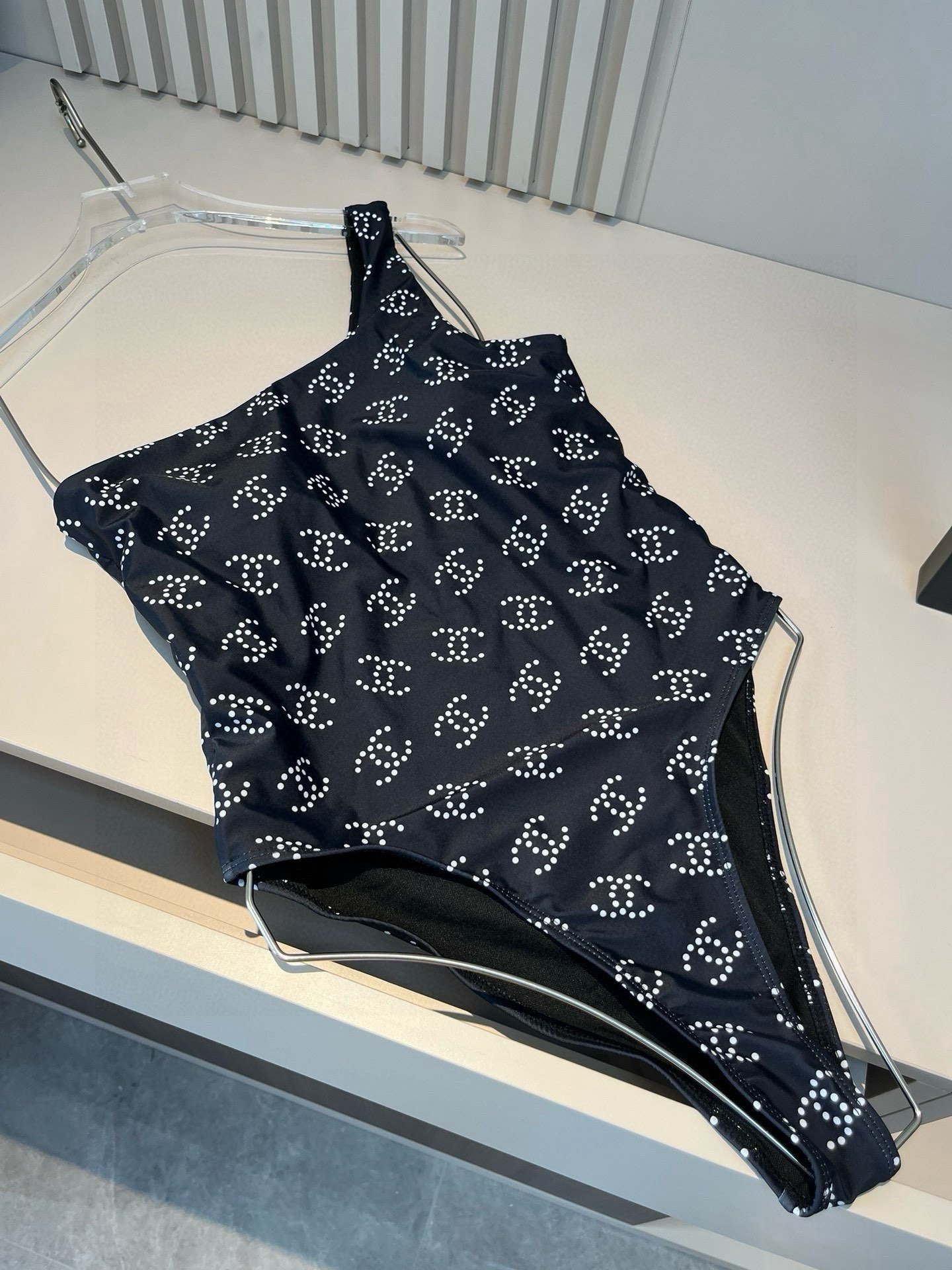 Chanel One Shoulder Swimsuit