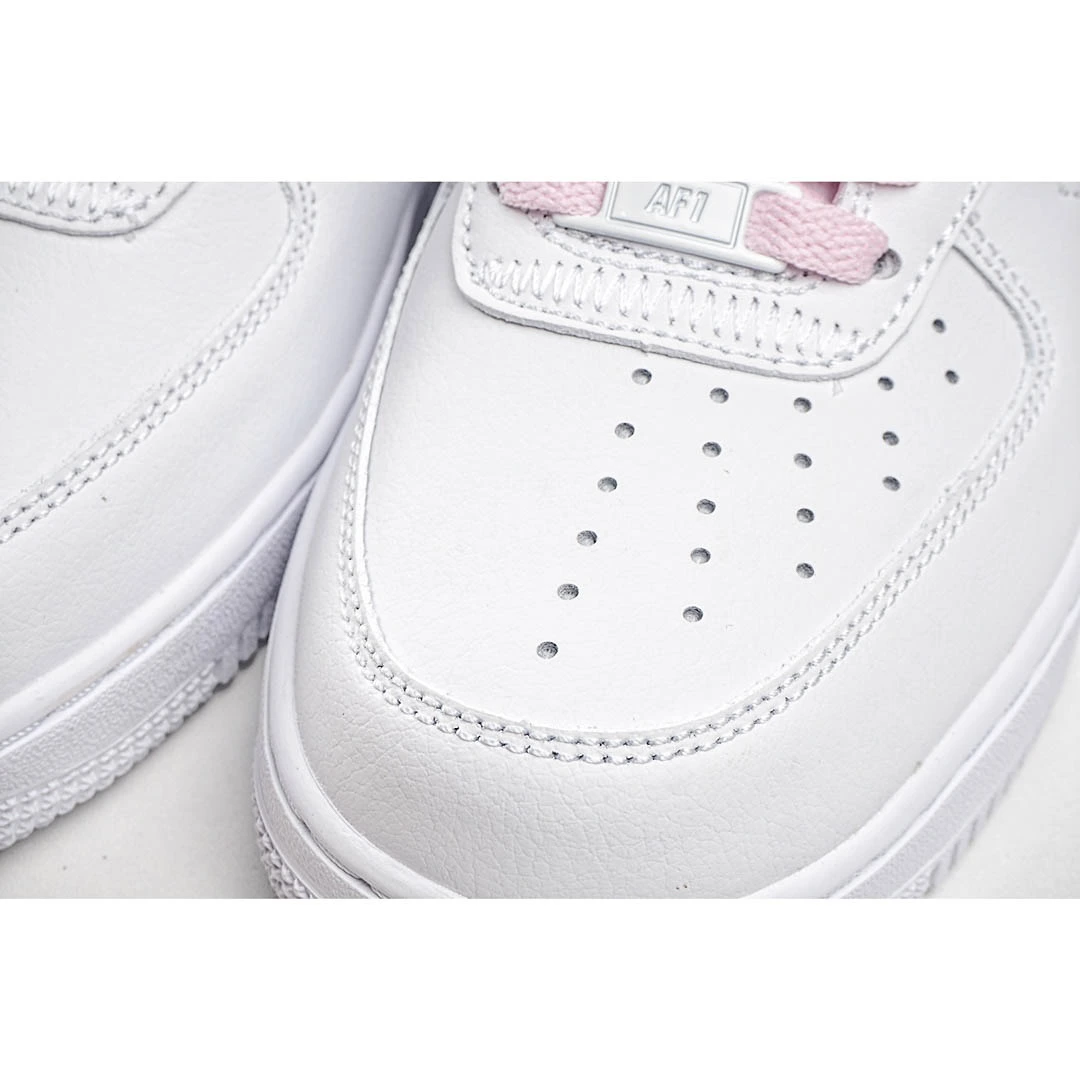 Nike Air Force 1 '07 Luxe White Pink Green Low Top
