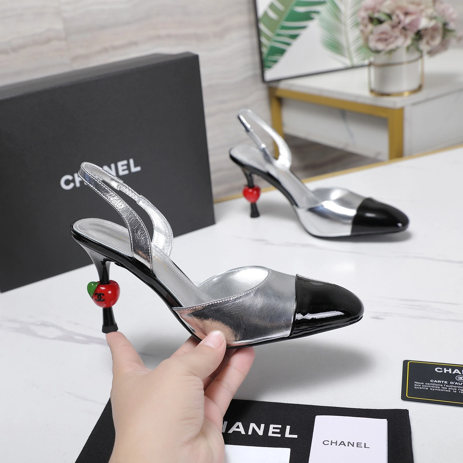 Chanel 26SS Apple and Slingback Sandals