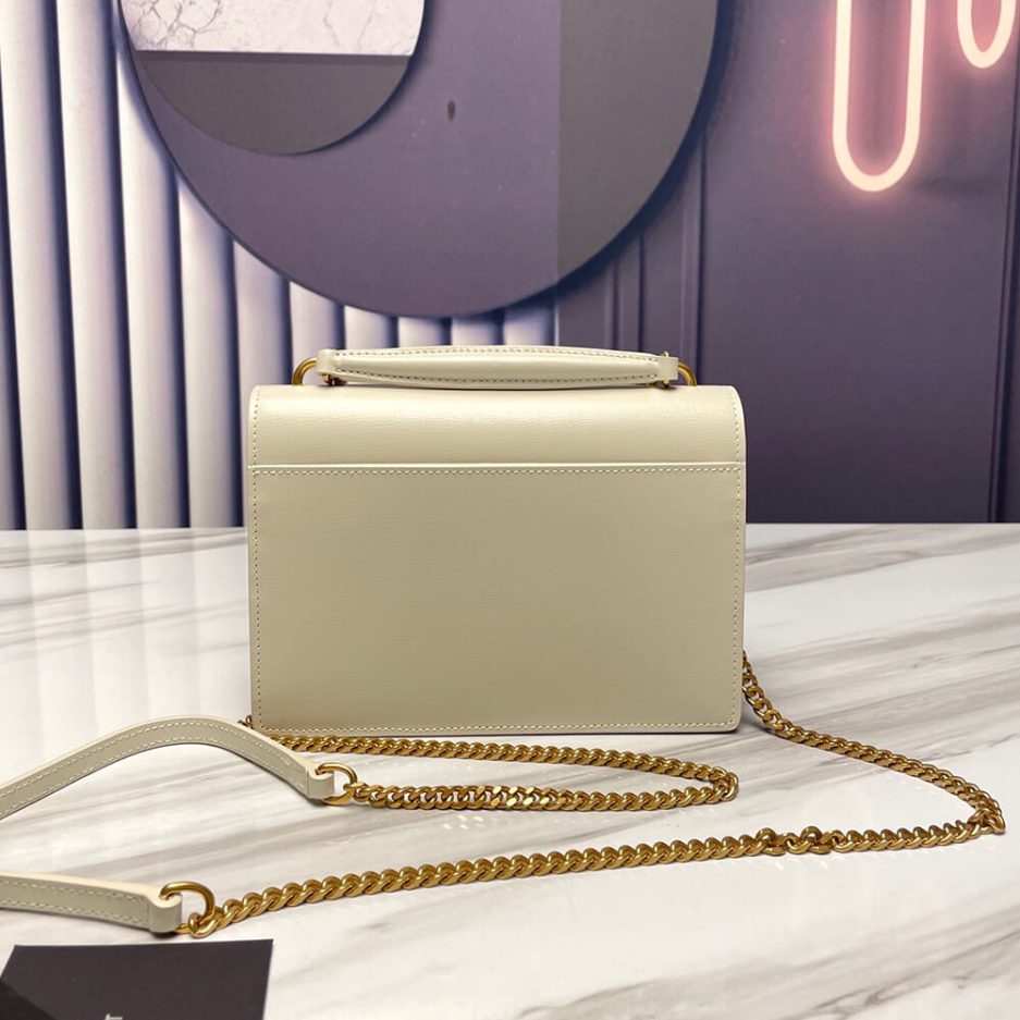 SUNSET CHAIN BAG IN SMOOTH LEATHER