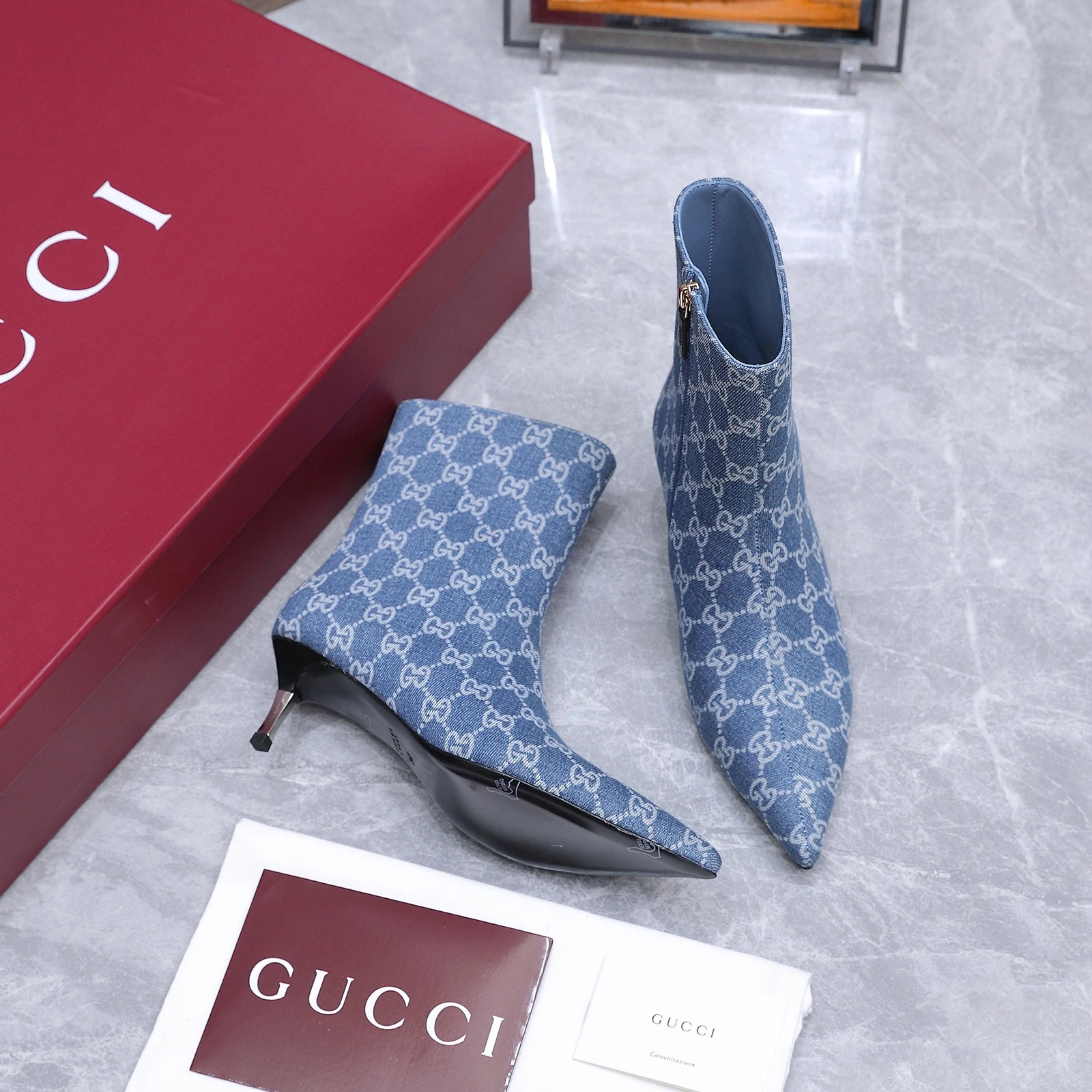 Gucci 2026 AW Horsebit Steel Plated Iron Heel Short Boots