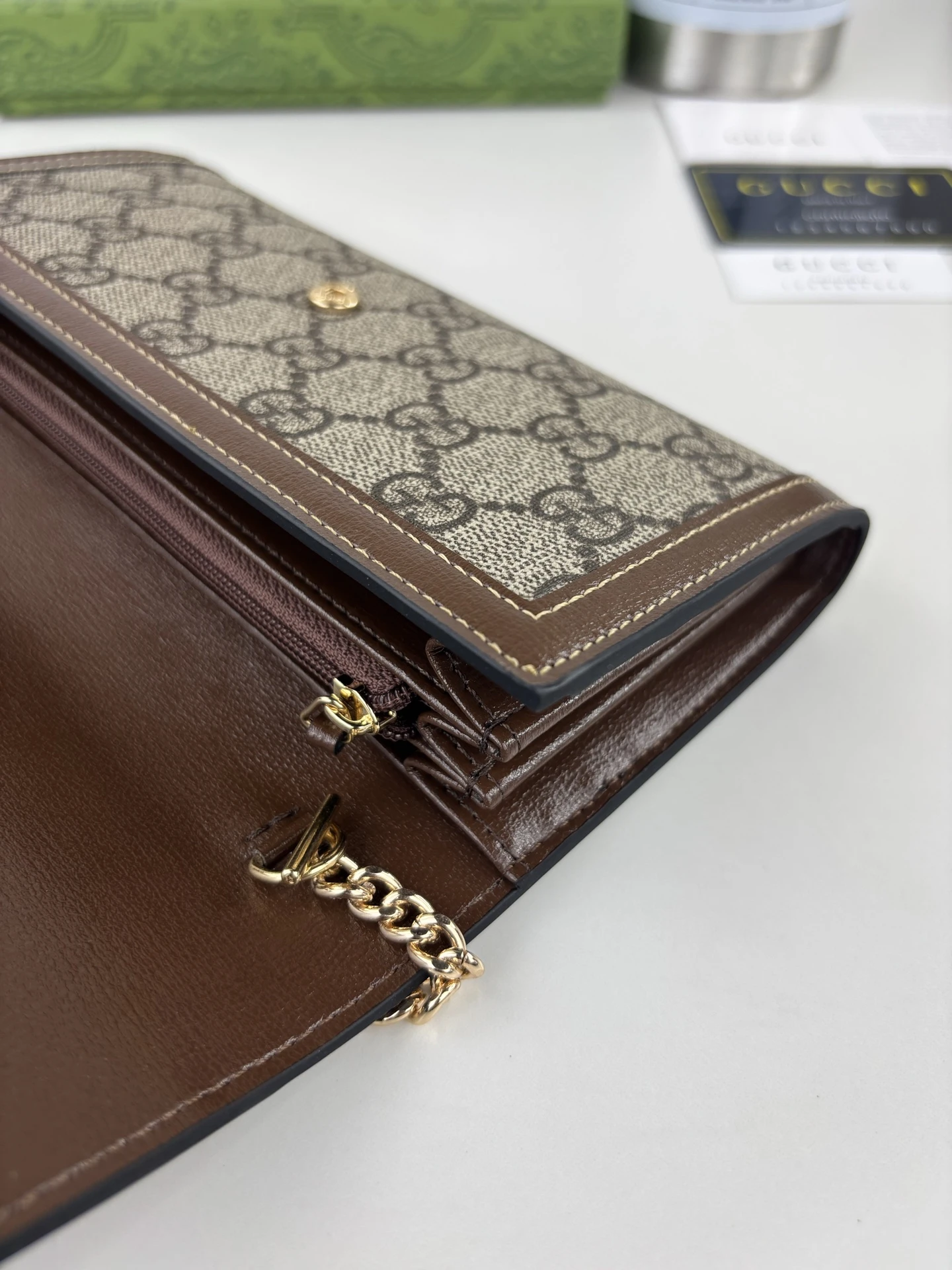 GG Supreme Wallet-style Crossbody Bag