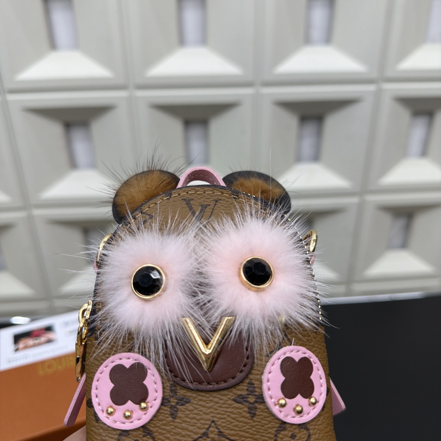 LV Owl Zero Wallet Key Bag Earphone Bag