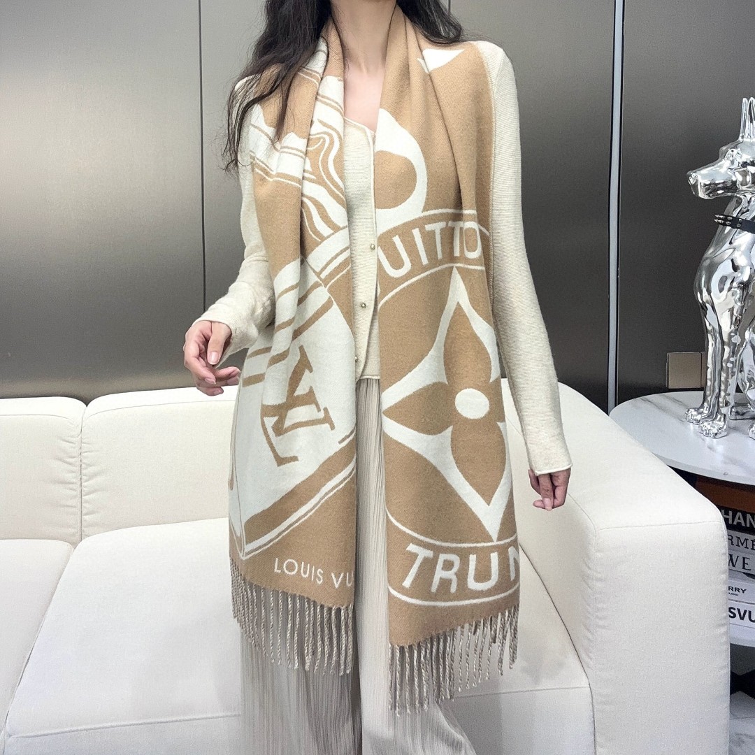 Louis Vuitton Cashmere Wool Scarf