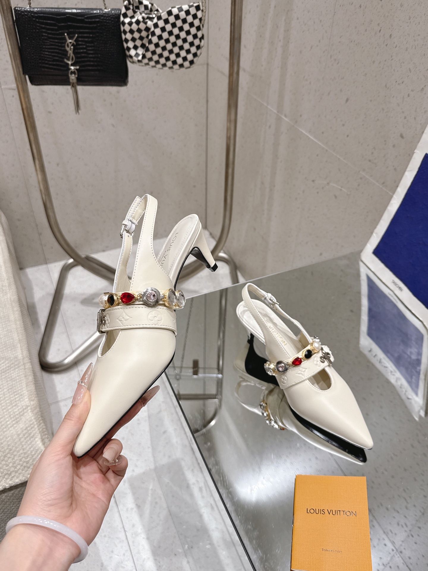 LV Vibe open-back high heels