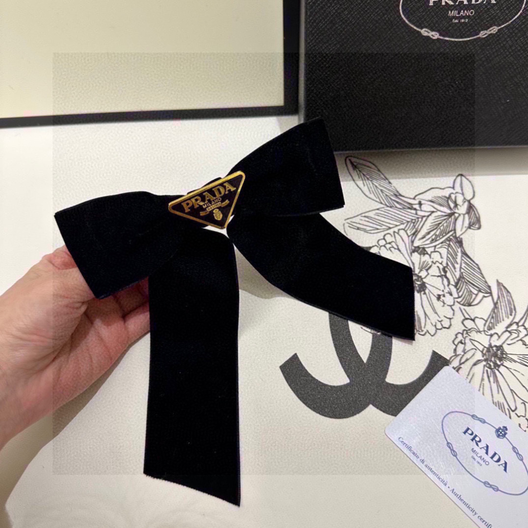 Prada hair Barrettes/ hair clip/ hairpin