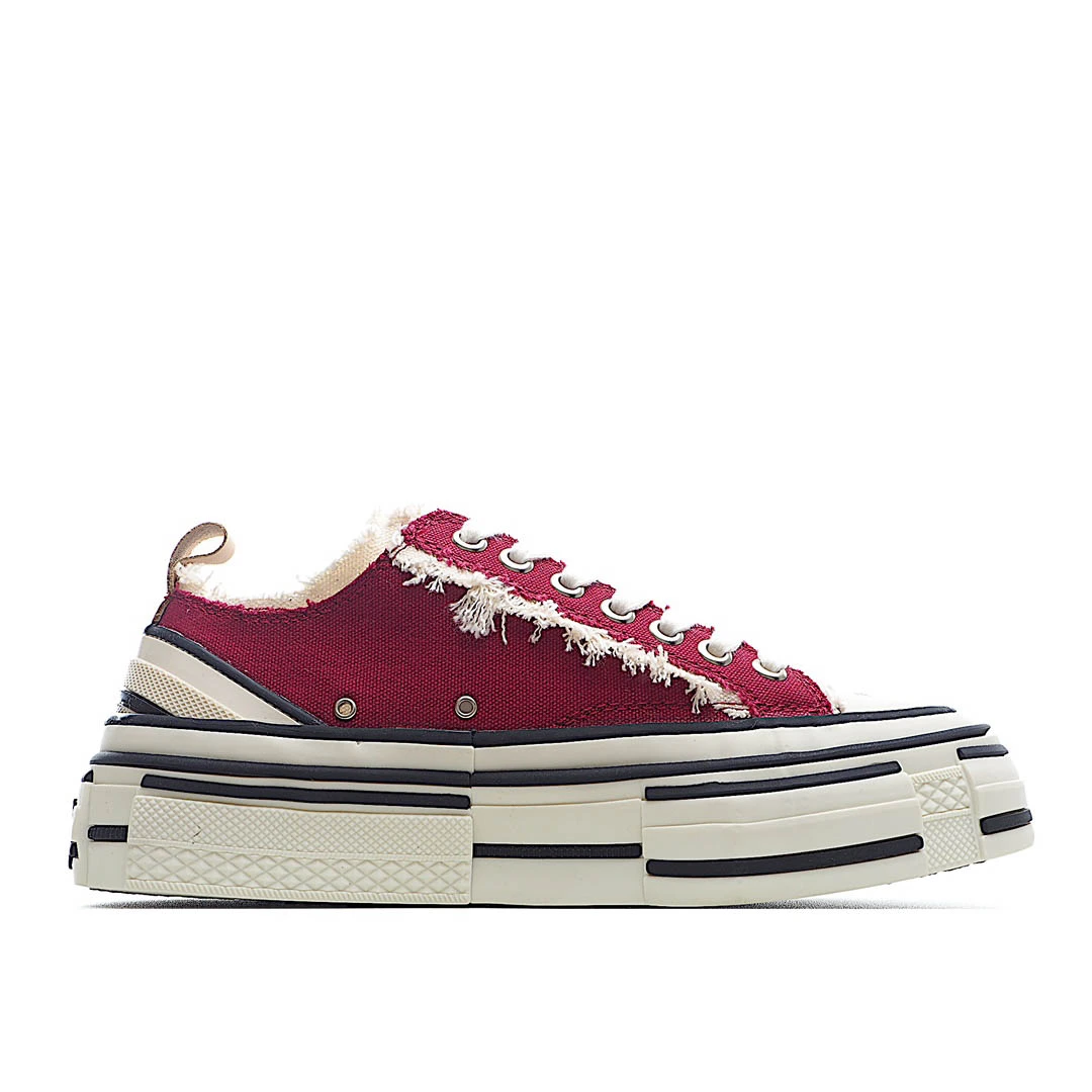 x VESSEL GOP Low canvas vulcanized sneakers