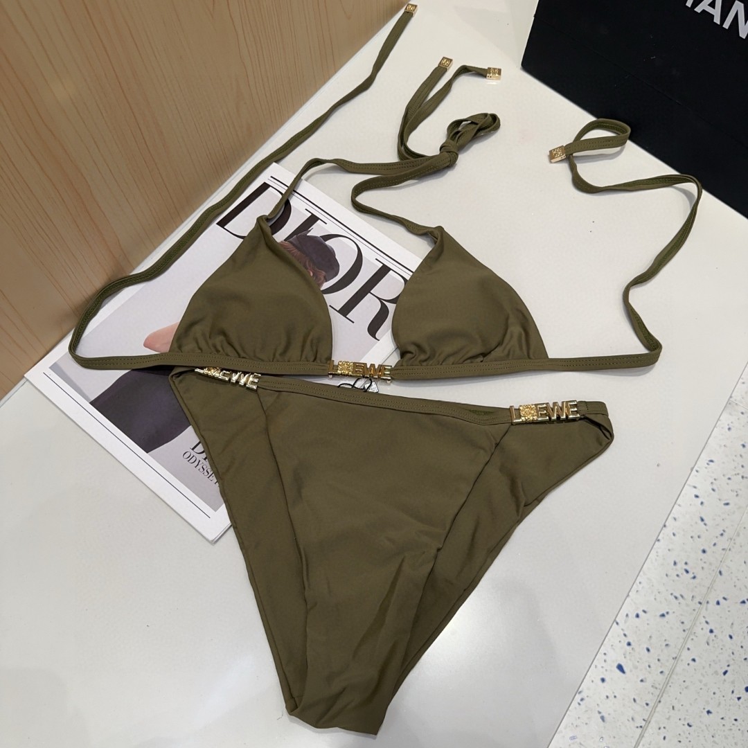 Loewe Halterneck Swimsuit Bikini Set