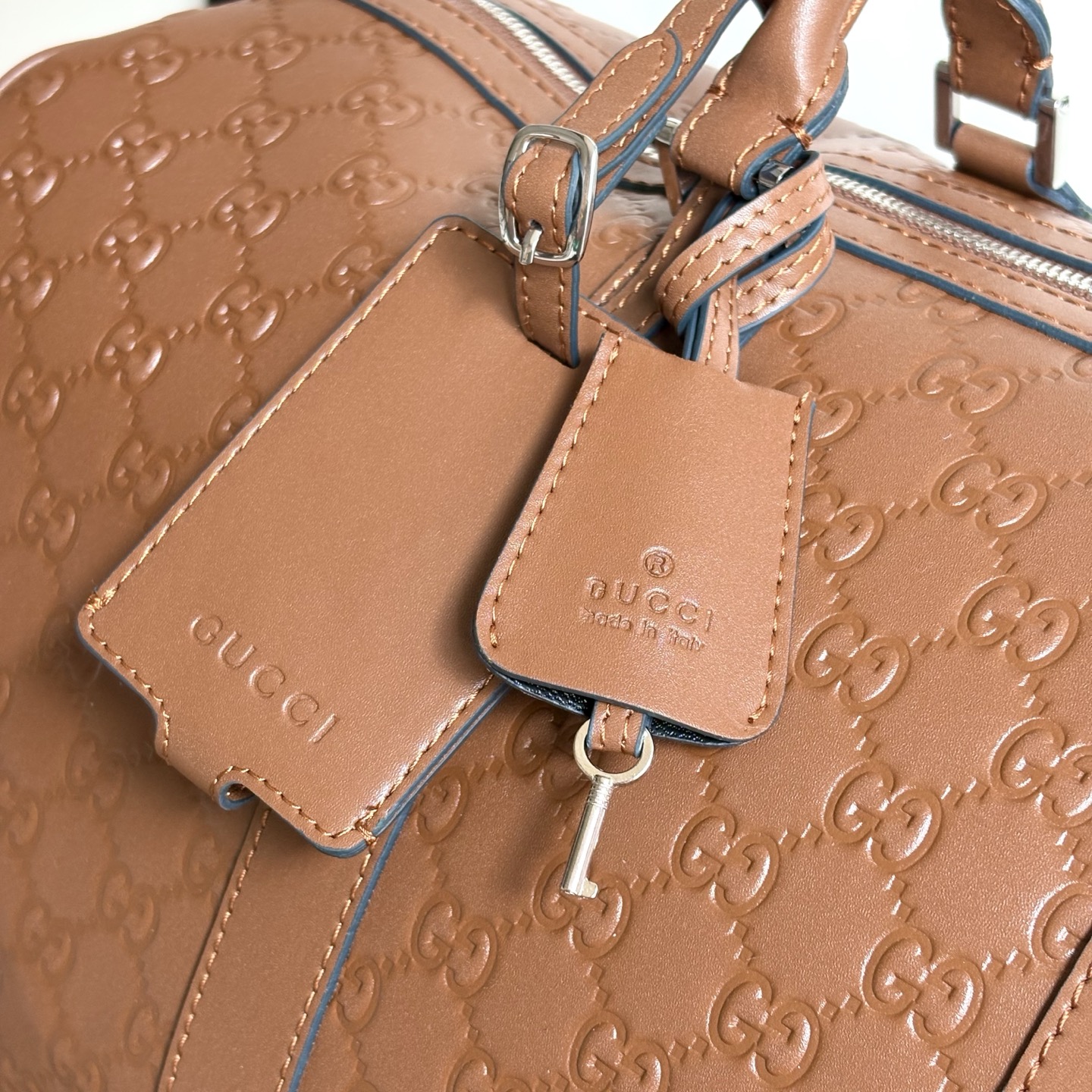 Gucci Embossing Luggage Bag