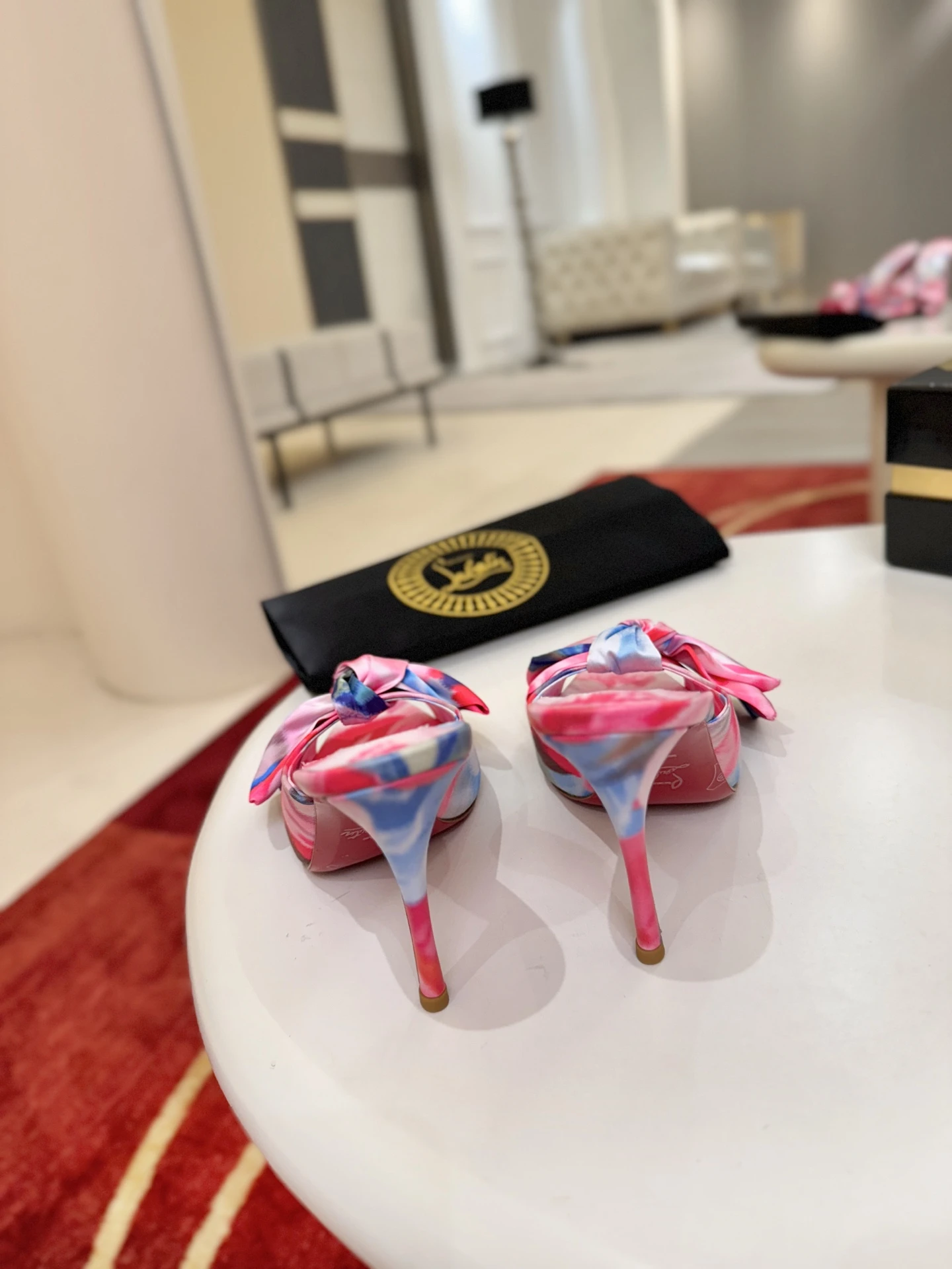 Christian Louboutin Bow-detail slippers