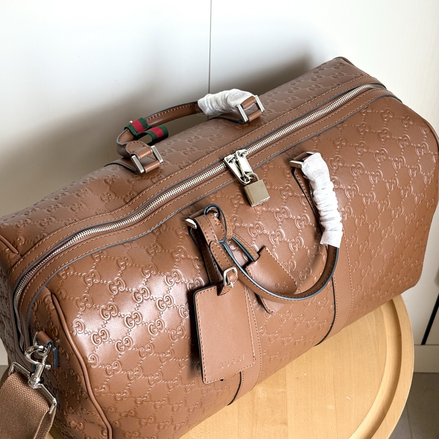 Gucci Embossing Luggage Bag