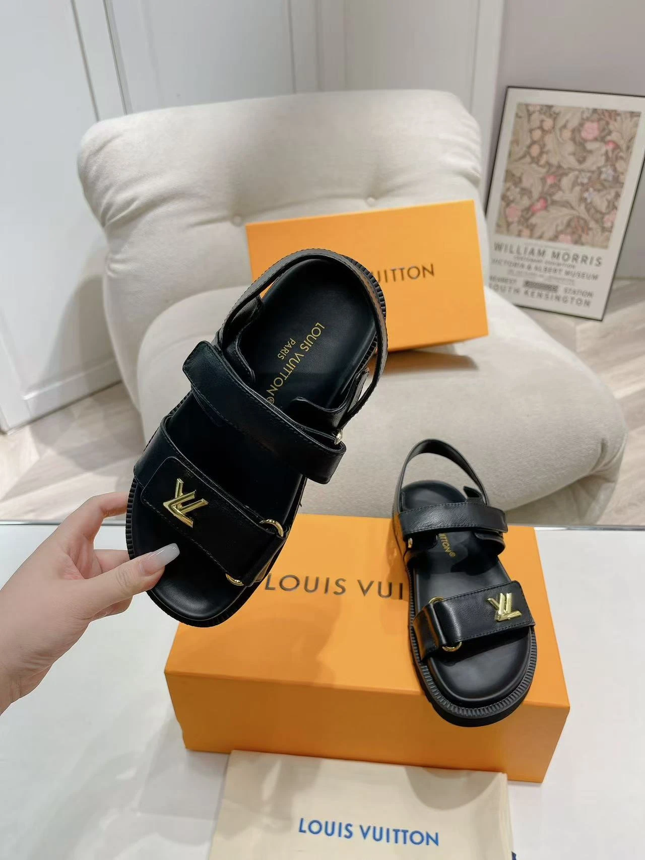 LV Flat Sandals