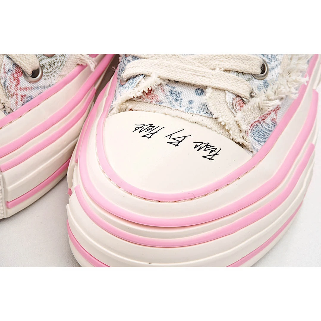 x VESSEL GOP Low canvas vulcanized sneakers