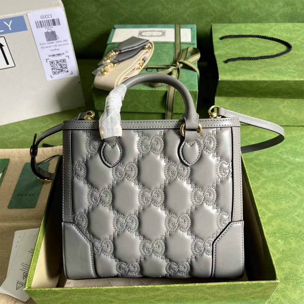GG matelass&eacute; mini top handle bag