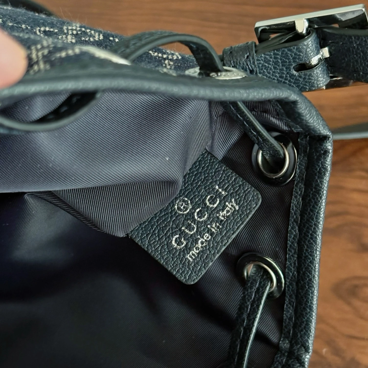 Gucci Demin Bucket Bag