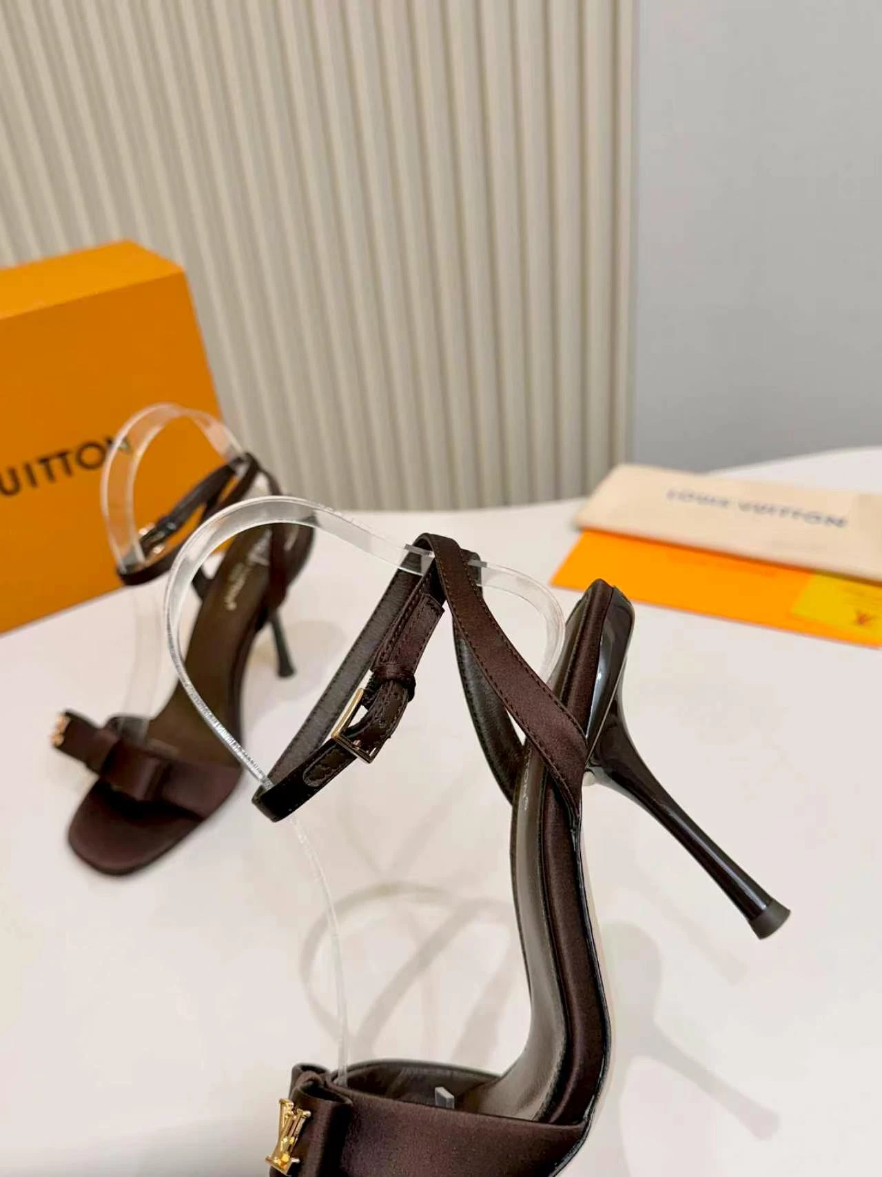 LV Bow Stiletto Sandals