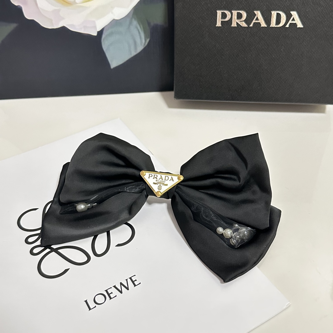 Prada hair Barrettes/ hair clip/ hairpin