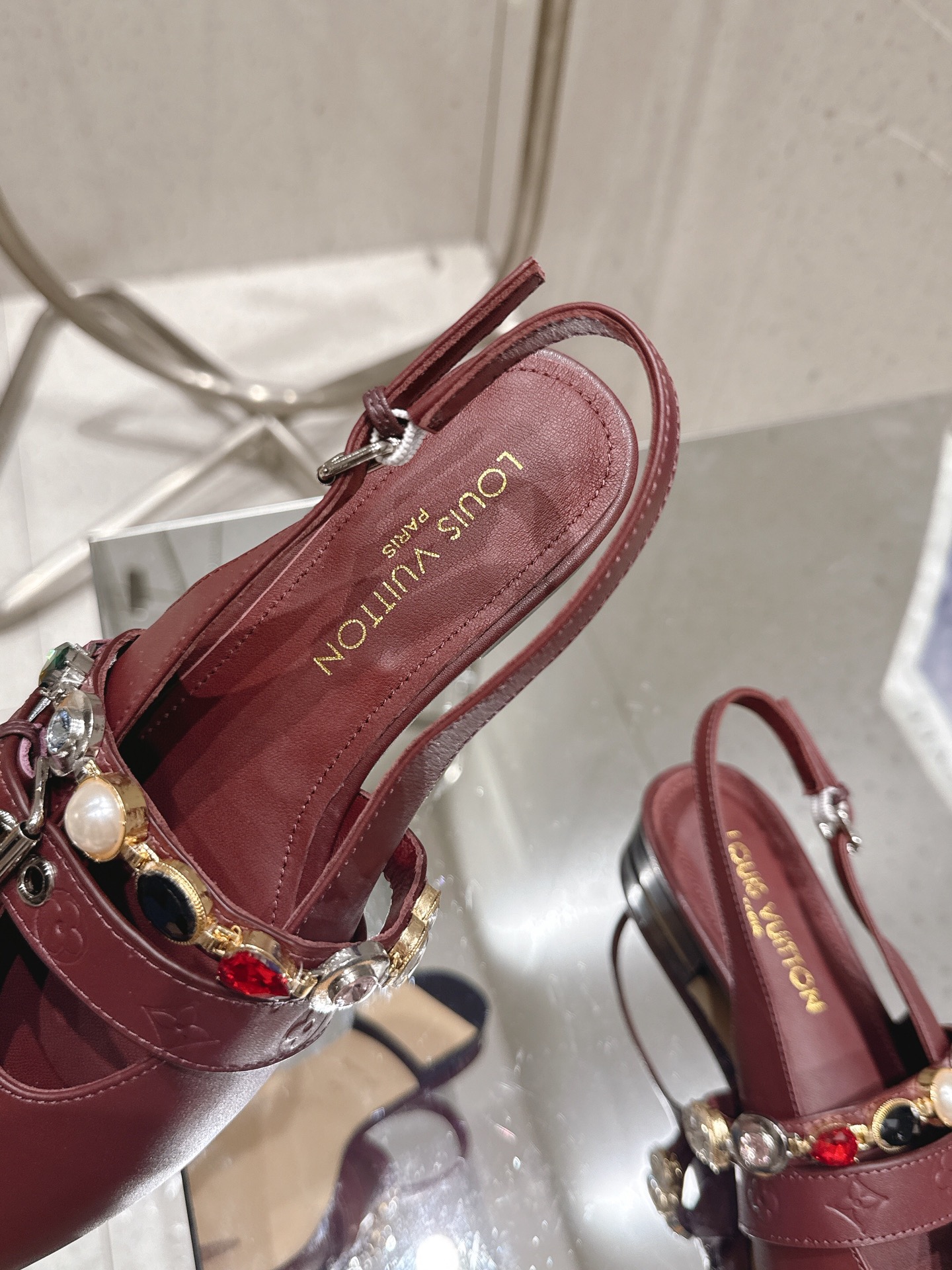 LV Vibe open-back Flat heels