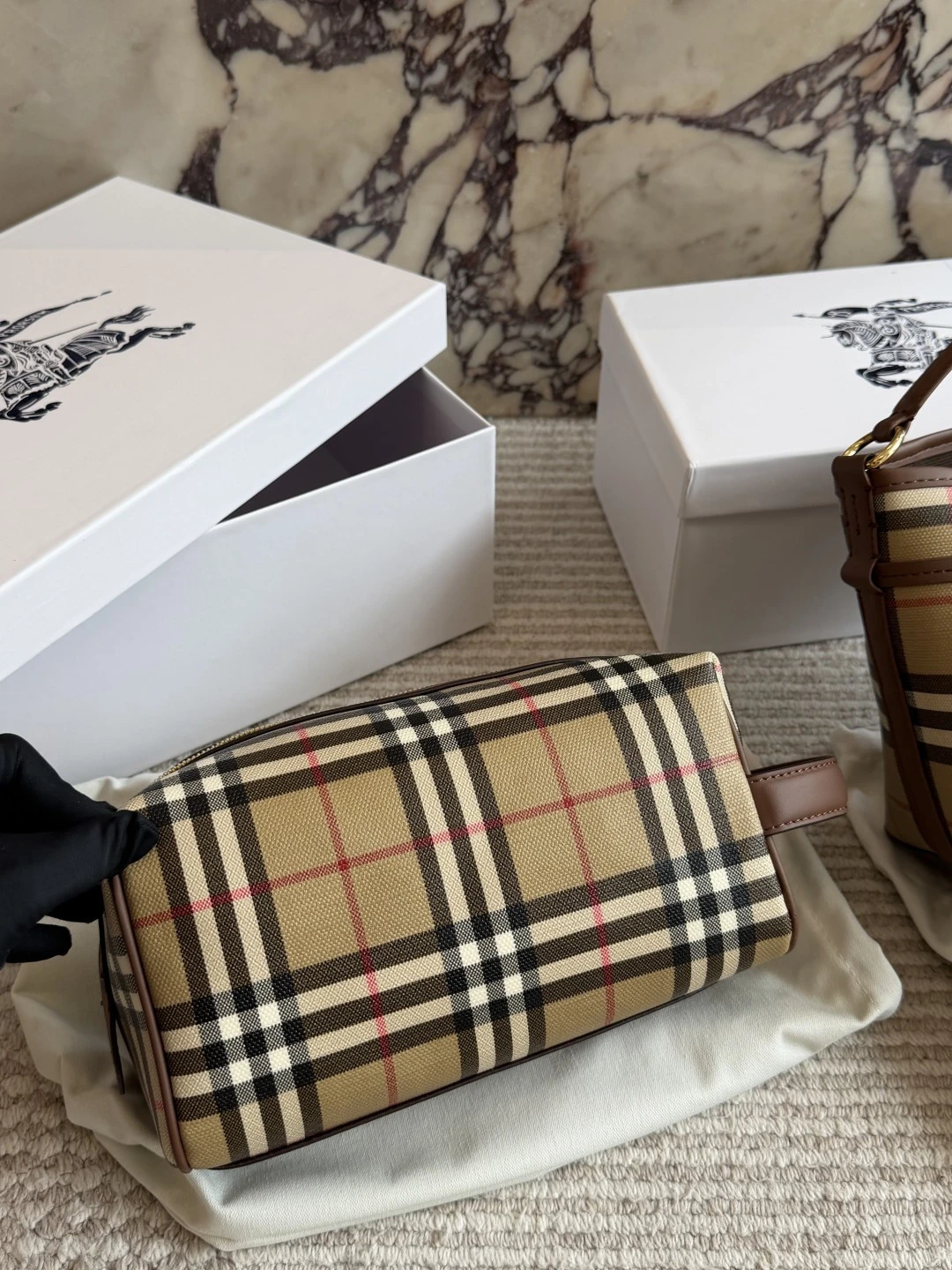 Burberry Check Makeup Bag
