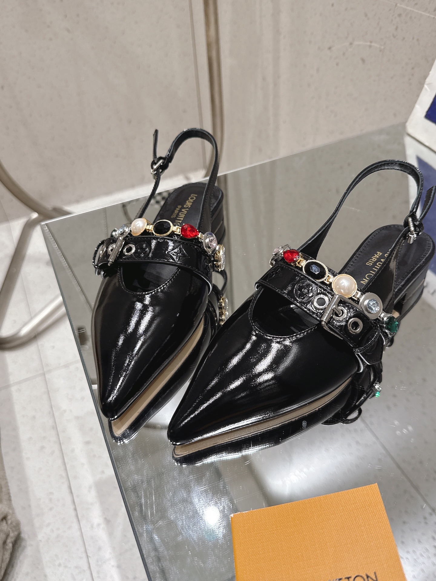 LV Vibe open-back Flat heels