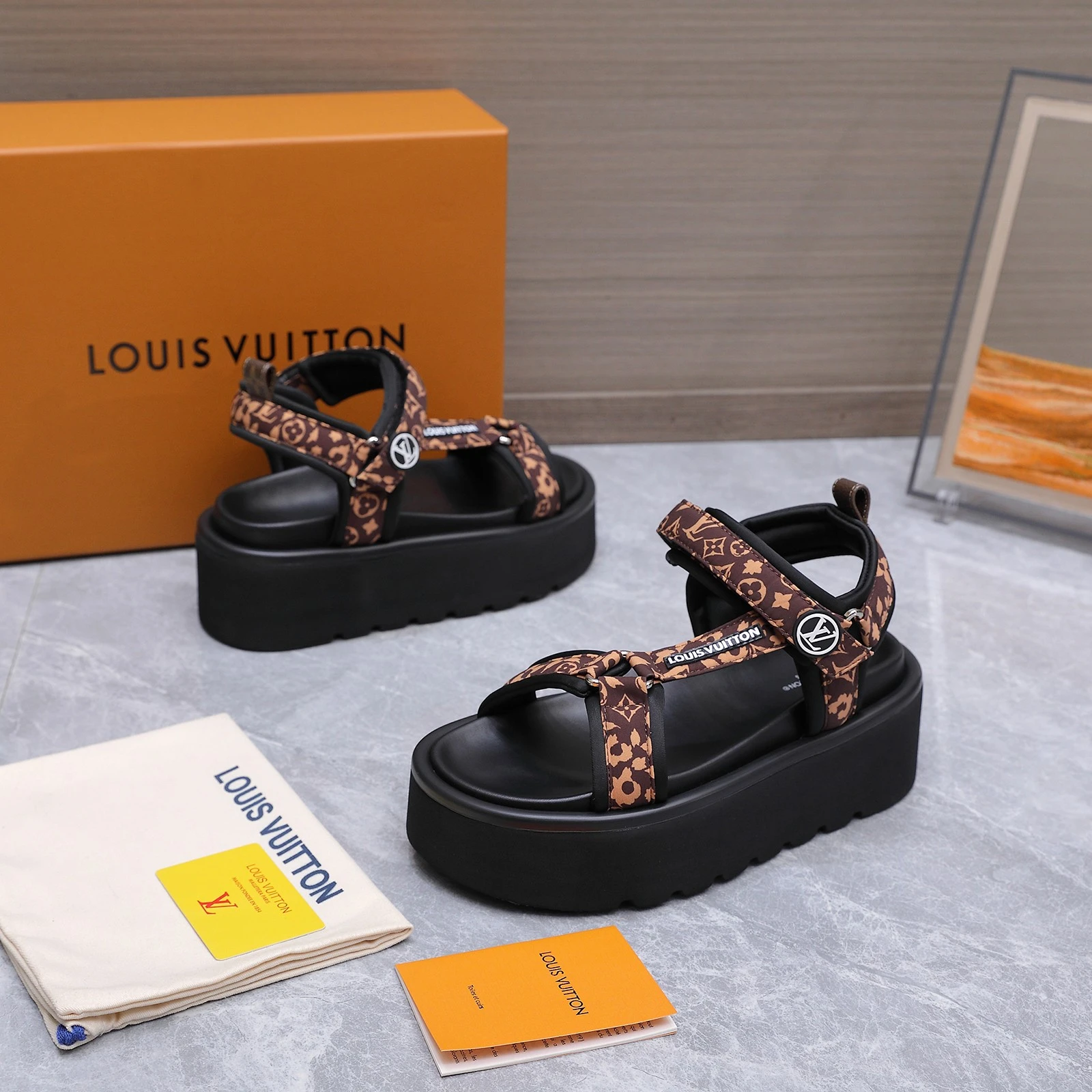 2026 Louis Vuitton × BIRKENSTOCK Collaboration Boston Beach Sandals