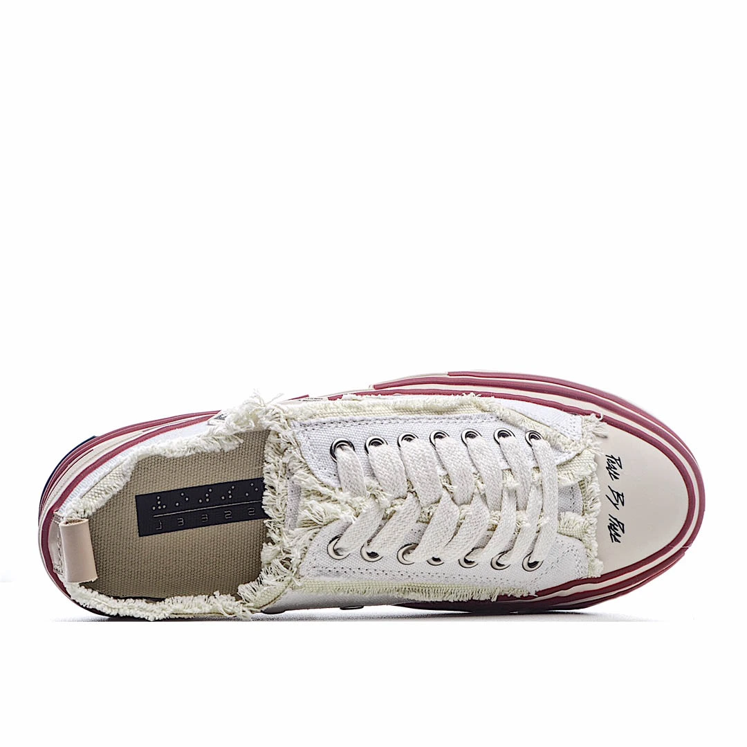x VESSEL GOP Low canvas vulcanized sneakers