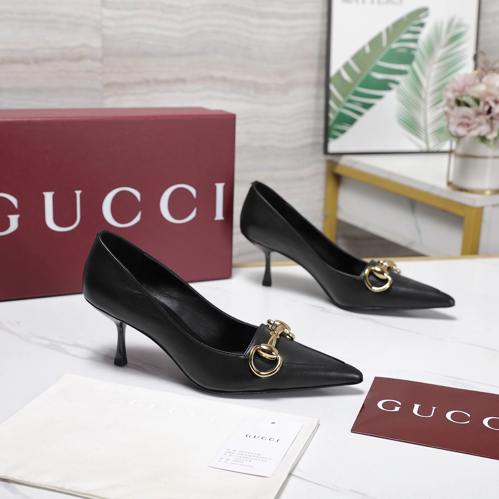 Gucci Bombshell Sharp pointed ultra-fine high heels