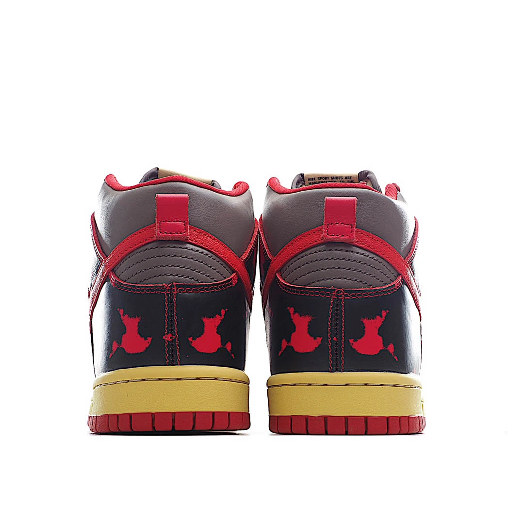 Nike Dunk High &ldquo;Red Camo&rdquo;  灰  黑