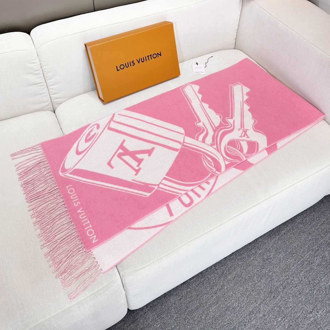 Louis Vuitton Cashmere Wool Scarf
