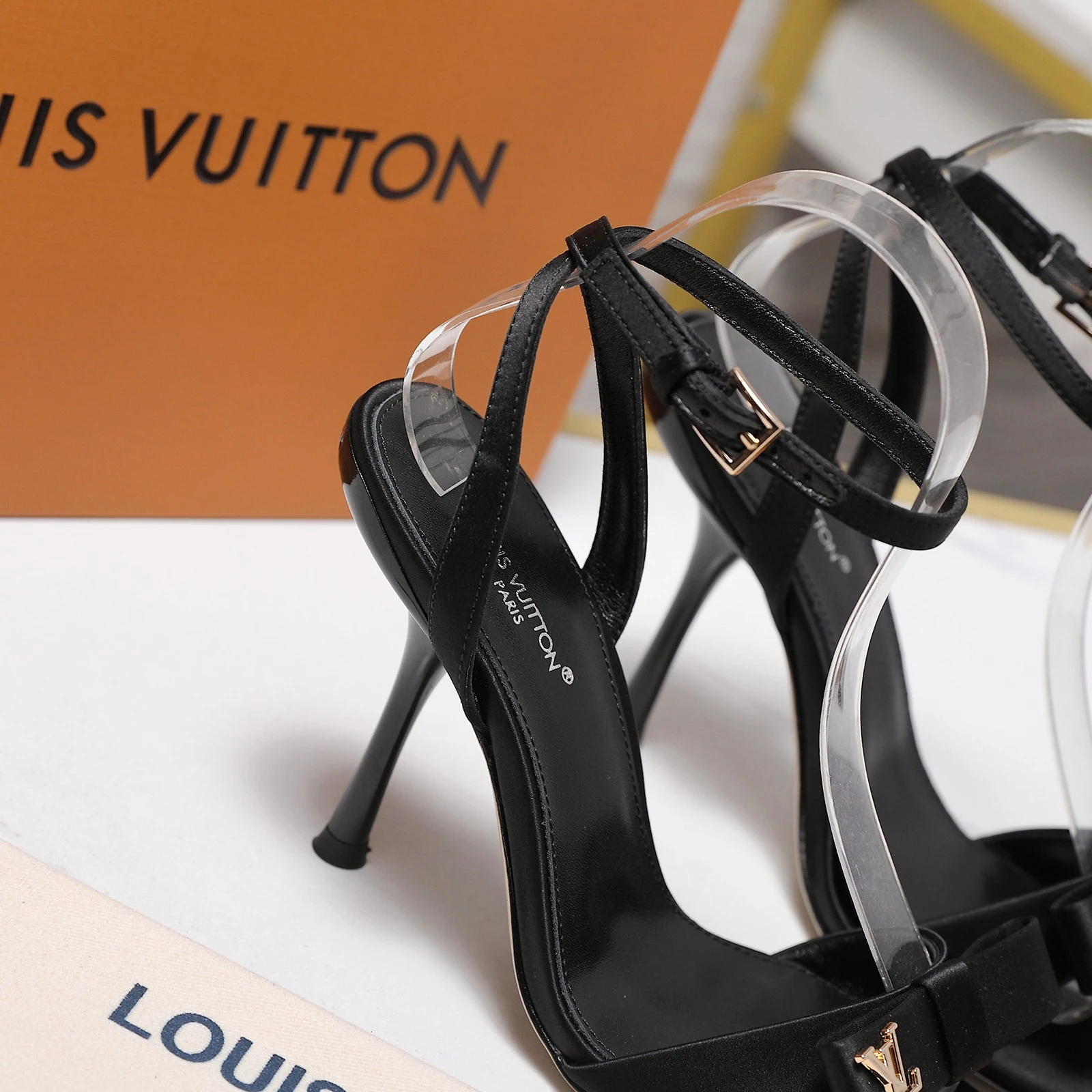 LV Bow Stiletto Sandals