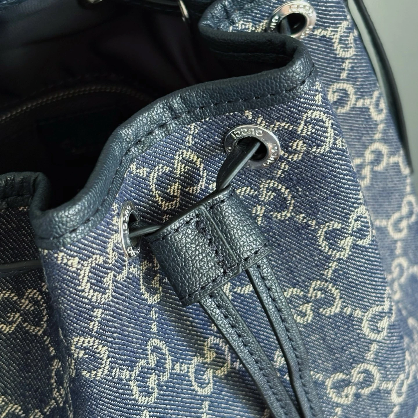 Gucci Demin Bucket Bag