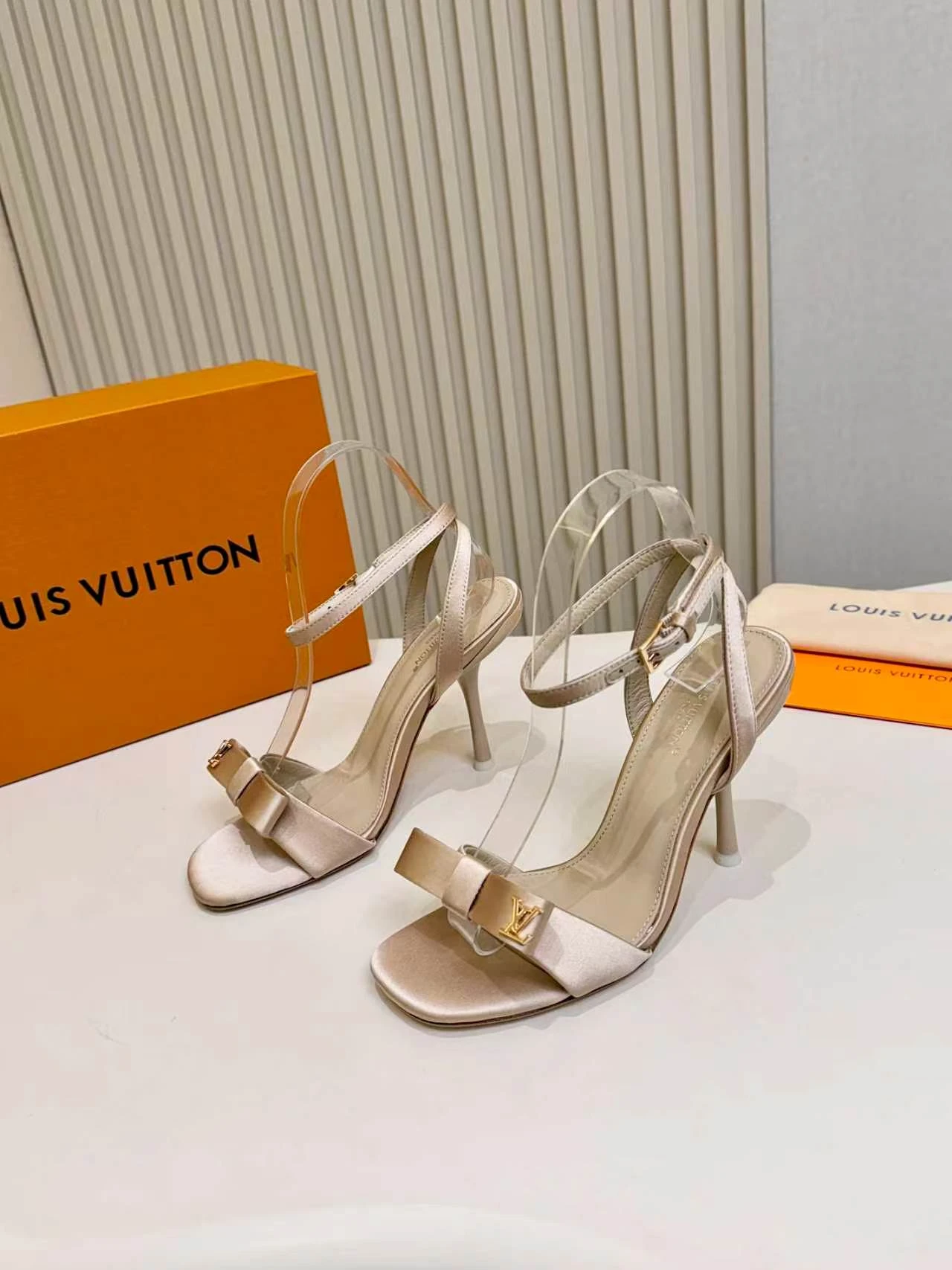LV Bow Stiletto Sandals
