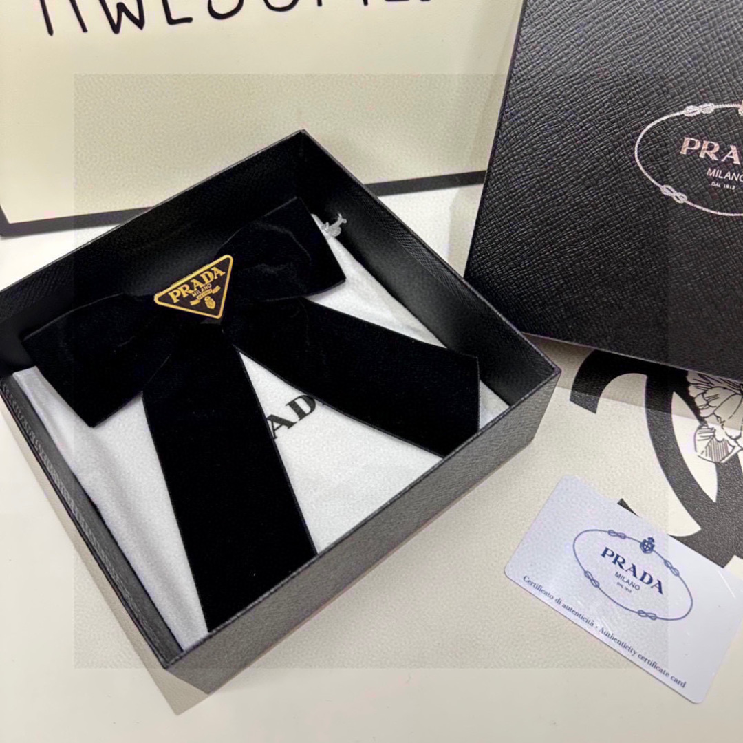 Prada hair Barrettes/ hair clip/ hairpin
