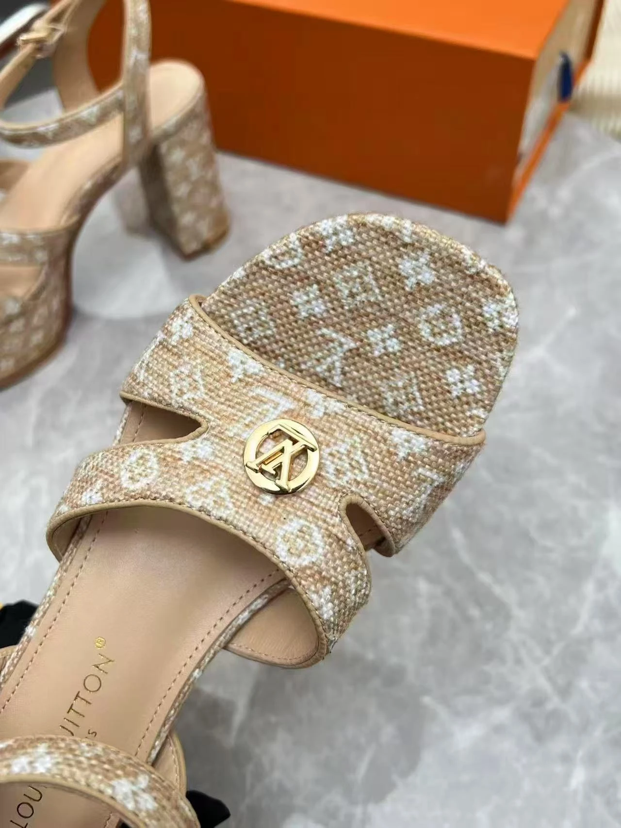 LV Platform Sandals