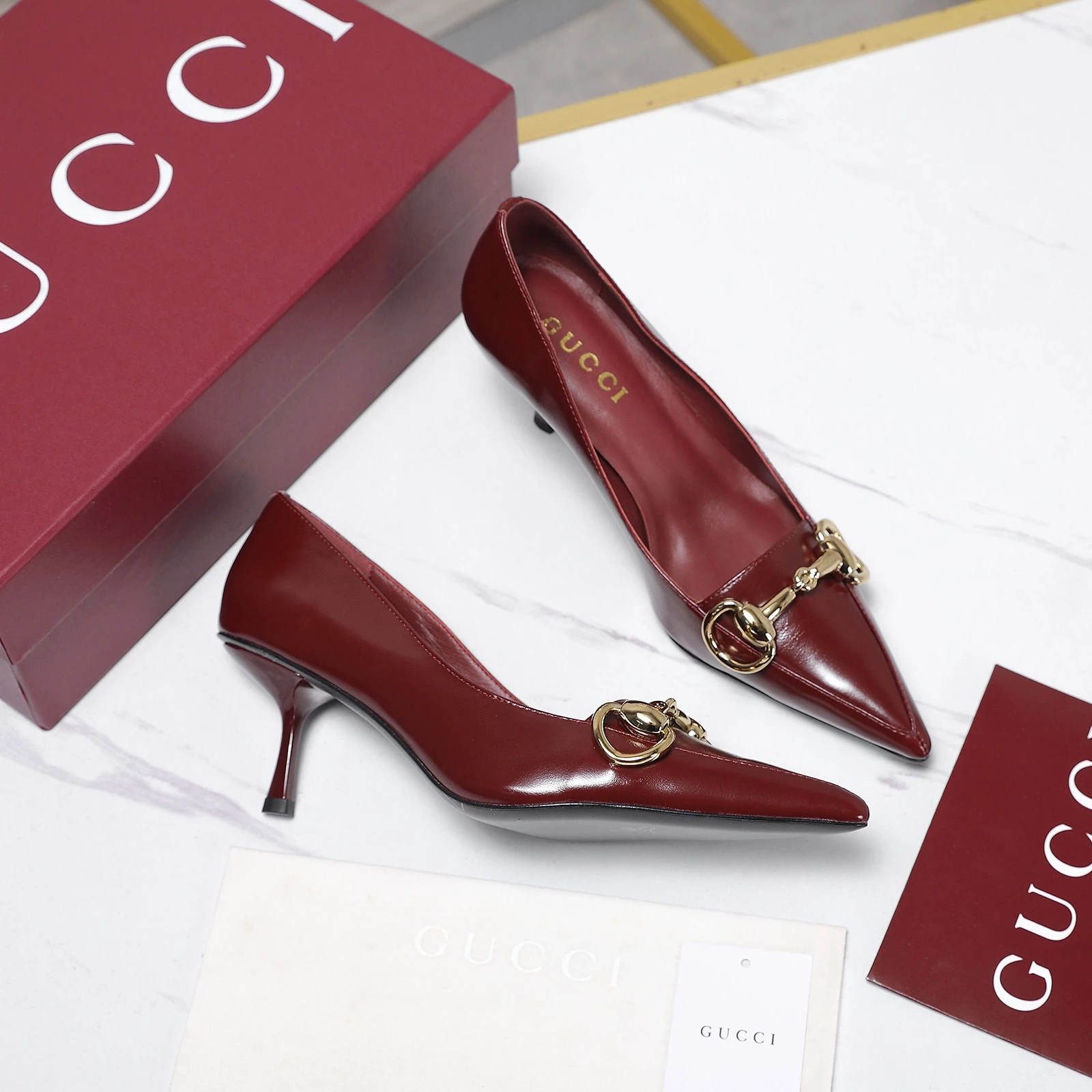 Gucci Bombshell Sharp pointed ultra-fine high heels